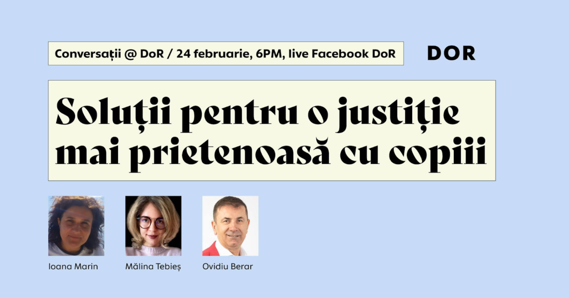 Soluții pentru o justiție mai prietenoasă cu copiii